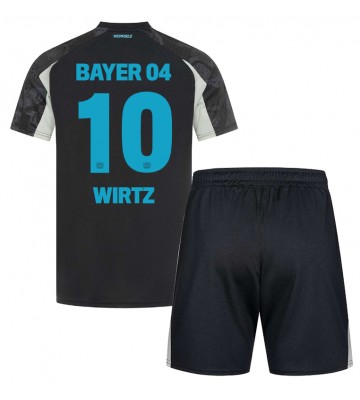 Bayer Leverkusen Florian Wirtz #10 Tercera Equipación Niños 2024-25 Manga Corta (+ Pantalones cortos)